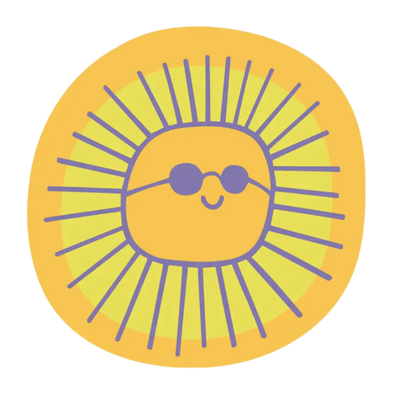 Cool Sun Sticker