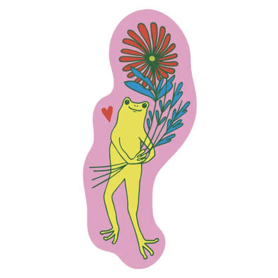Froggy Bouquet Sticker