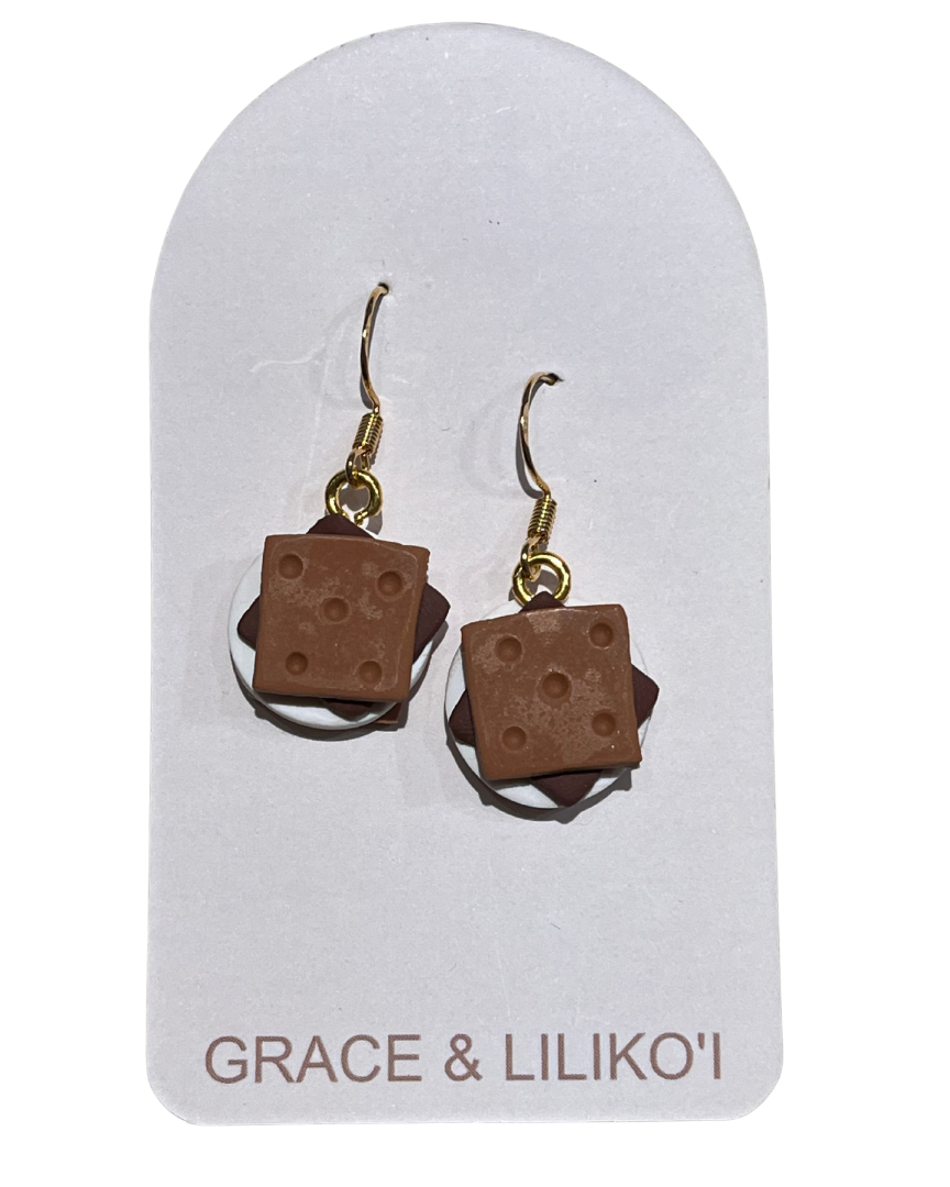 S'mores Dangle Earrings