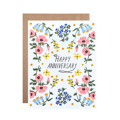Bluebells Anniversary Card