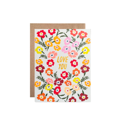 Love You Carnations Card