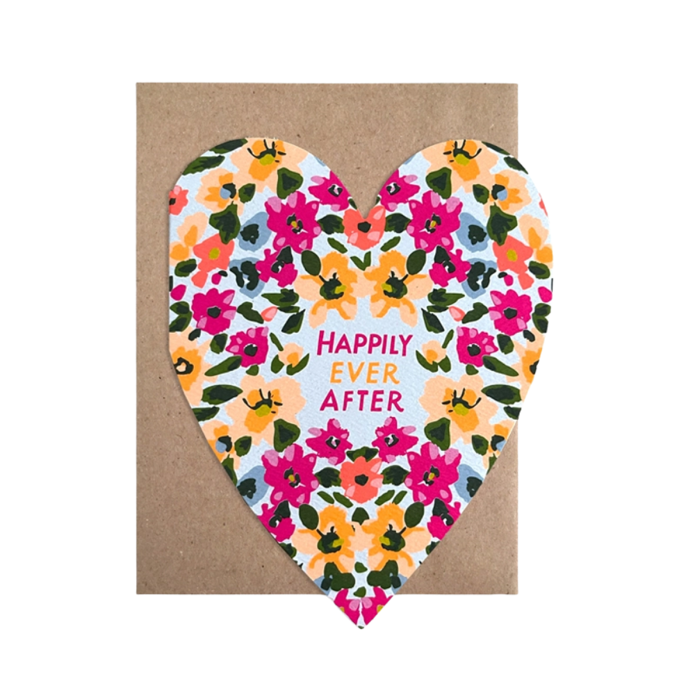 Happily Ever After Cut Out Heart Card