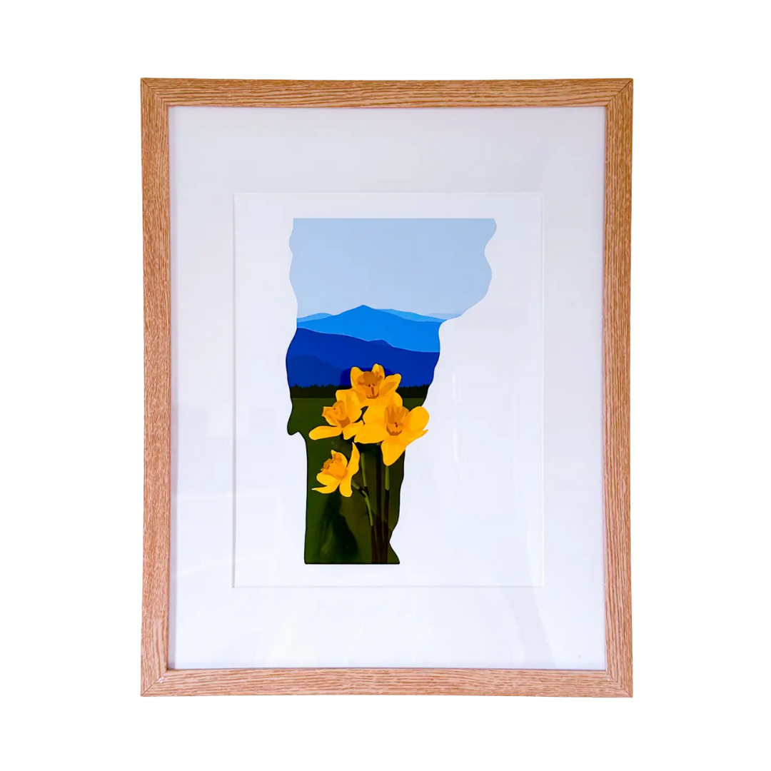 Vermont Daffodil Art Print 8"x10"