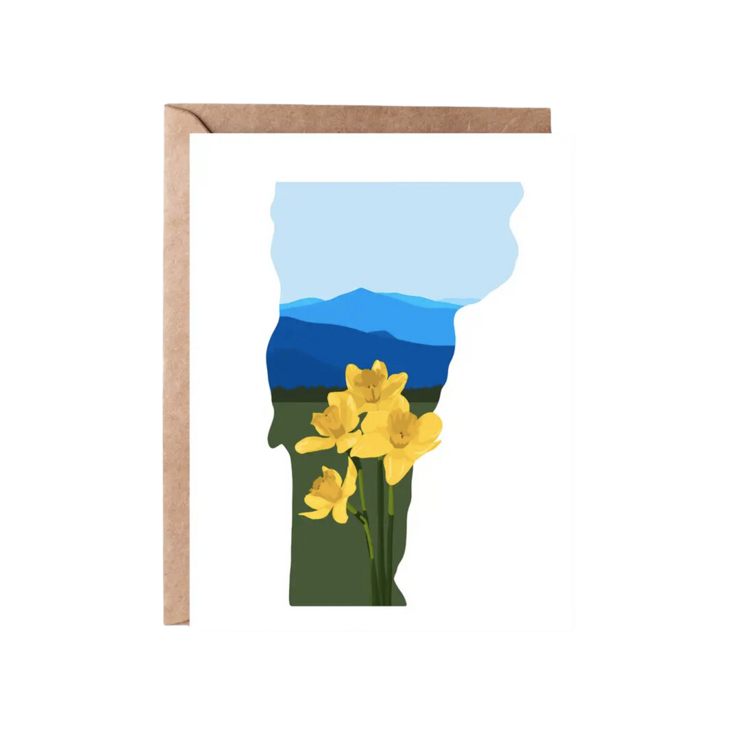 Vermont Daffodil Greeting Card