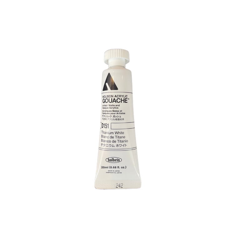 Titanium White Holbein Acrylic Gouache 20ML