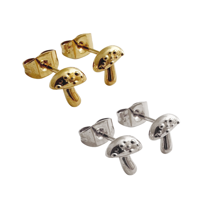 Mushroom Stud Earrings