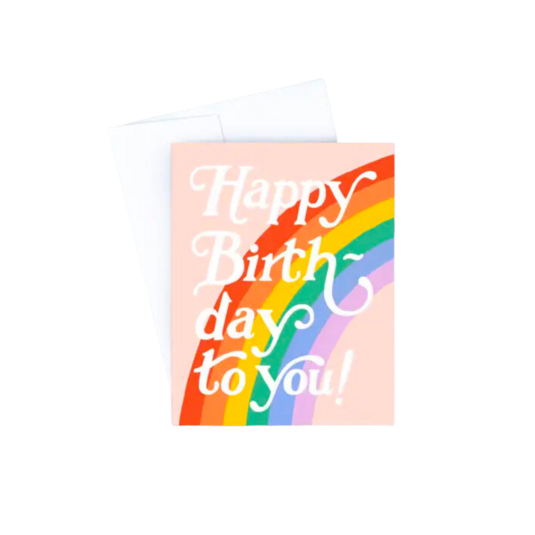 Big Rainbow Birthday Card