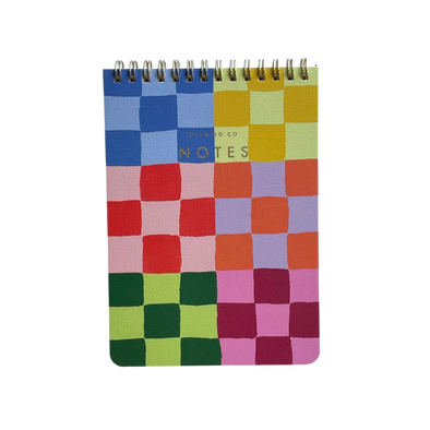 Rainbow Checks Jotter