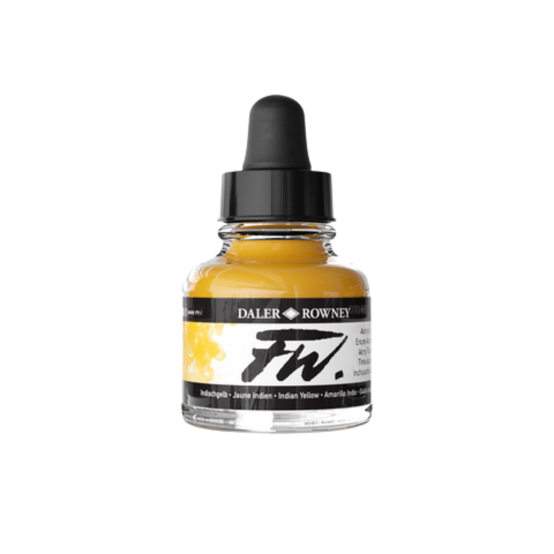 FW Liquid Acrylic Ink 1oz - Indian Yellow