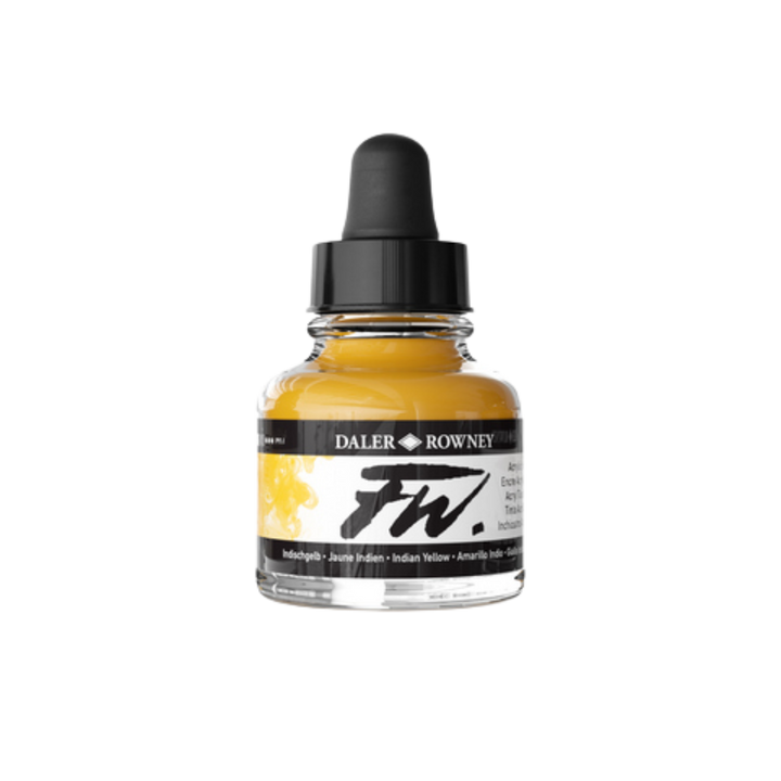 FW Liquid Acrylic Ink 1oz - Indian Yellow