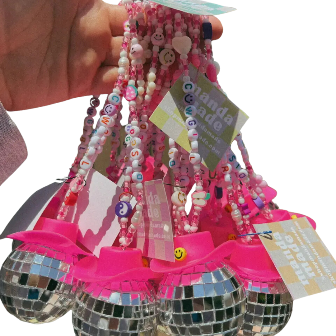 Disco Cowgirl Car Charm