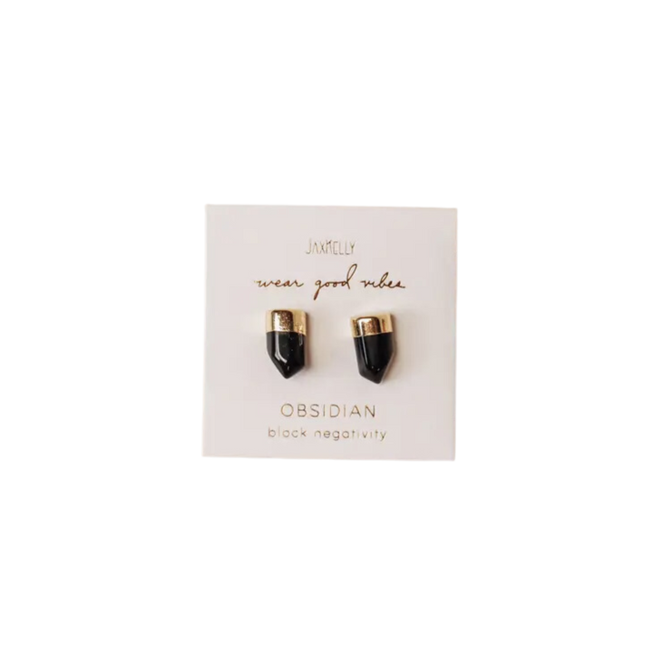 Gold Dip Stud Earrings