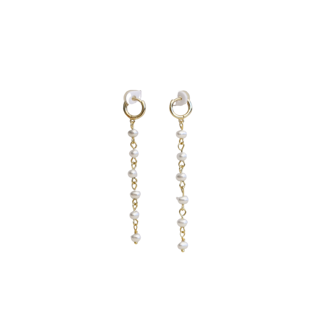 Multi Pearl Drop Earrings