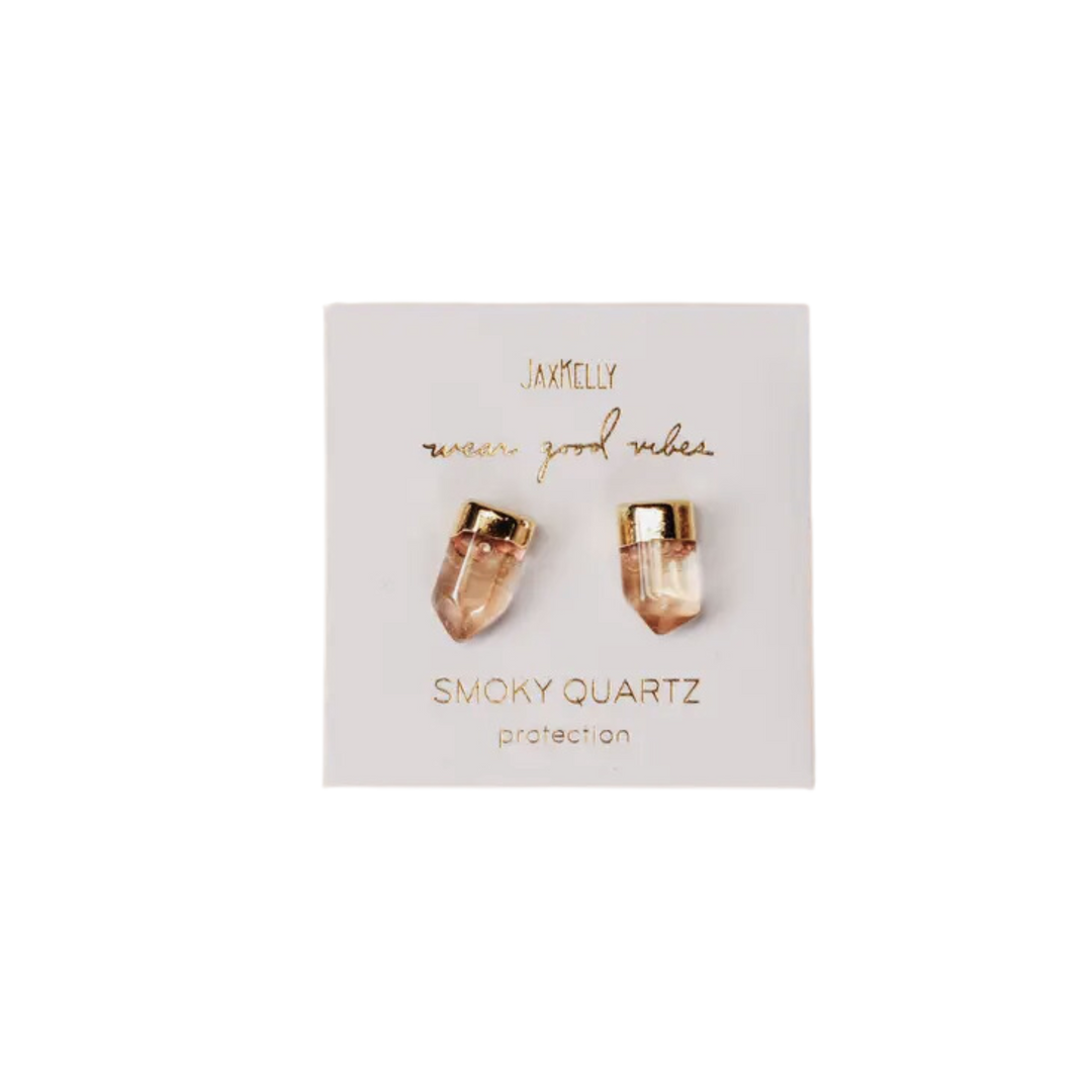 Gold Dip Stud Earrings