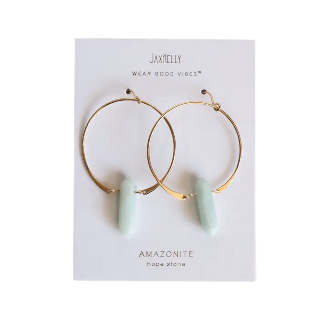 Gemstone Hoops