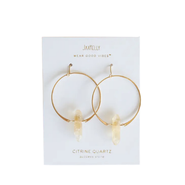 Gemstone Hoops