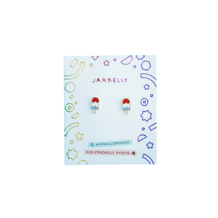 Popsicle Enamel Flat Back Kids Earrings