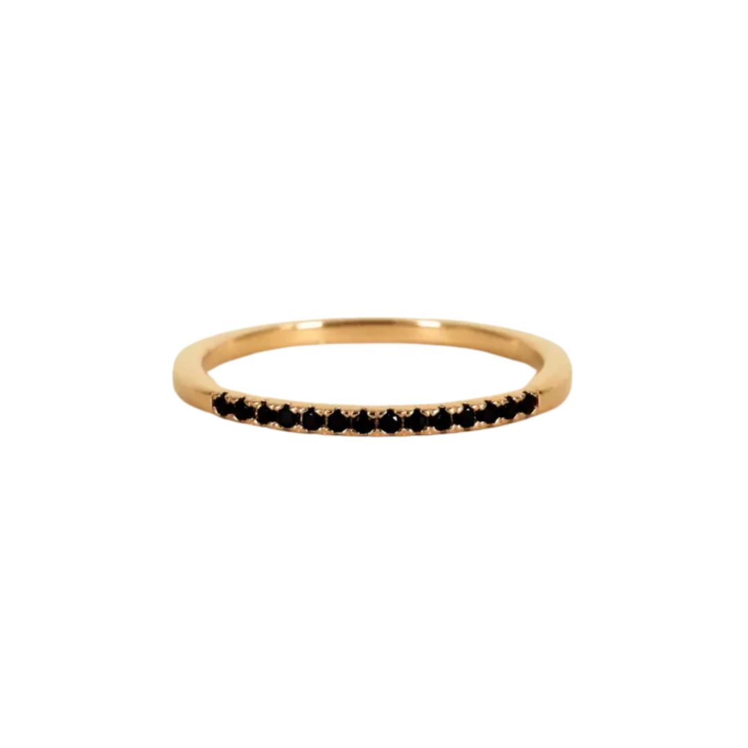 Half Pavé Ring