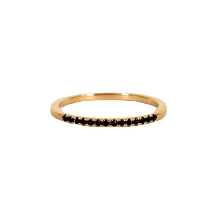 Half Pavé Ring