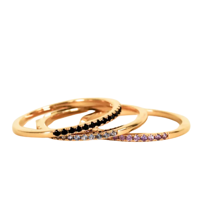 Half Pavé Ring