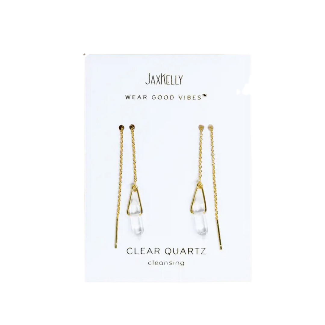 Gemstone Threader Earrings