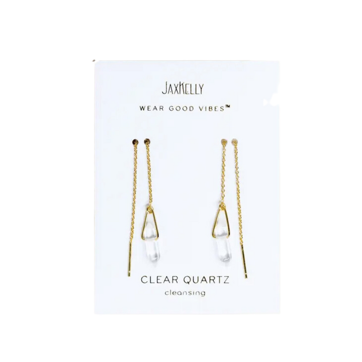 Gemstone Threader Earrings