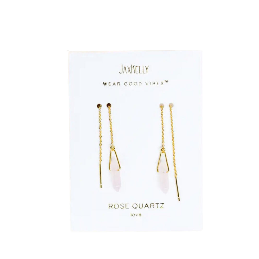 Gemstone Threader Earrings
