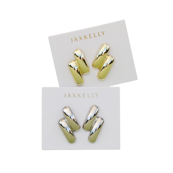Double Bold Bar Earrings
