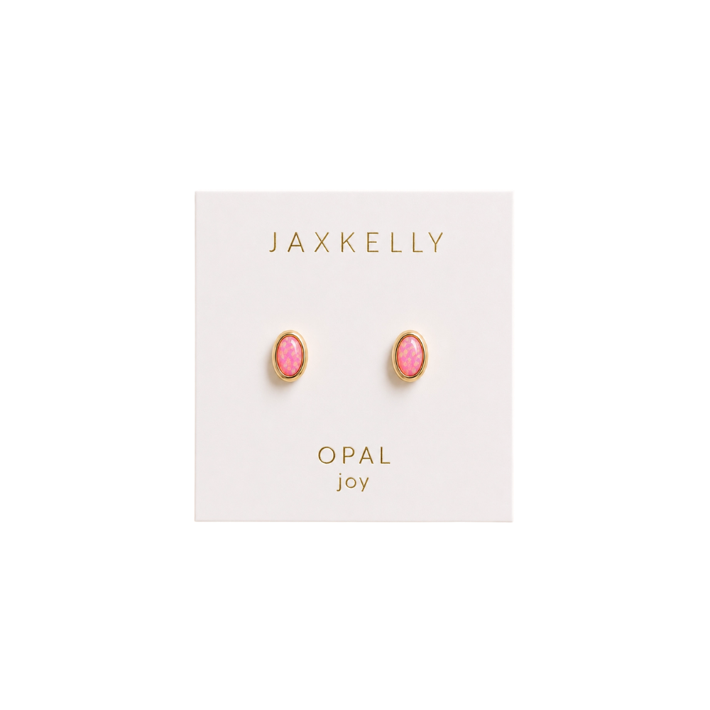Oval Bezel Studs