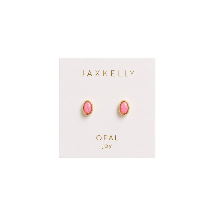 Oval Bezel Studs