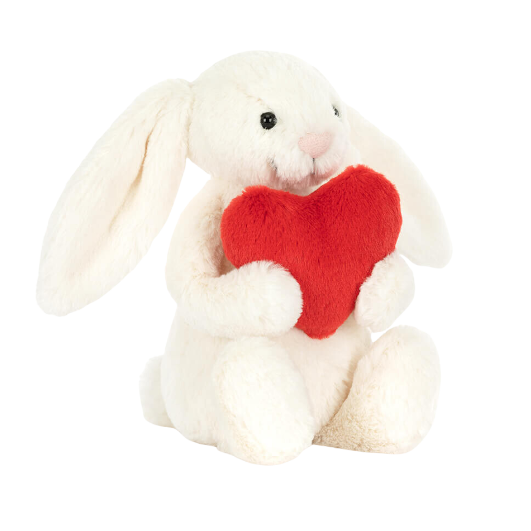 Bashful Red Love Heart Bunny
