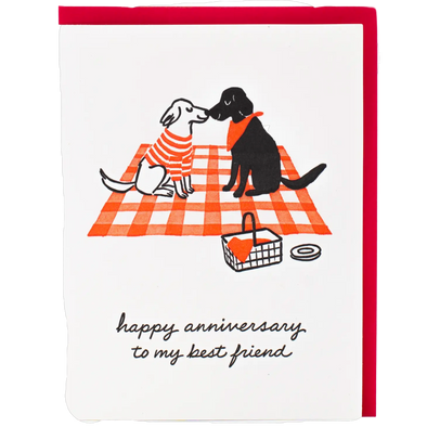 Dog Picnic Anniversary Card