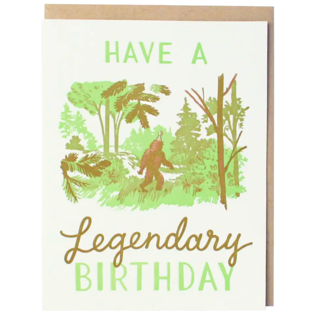 Legendary Sasquatch Birthday Card