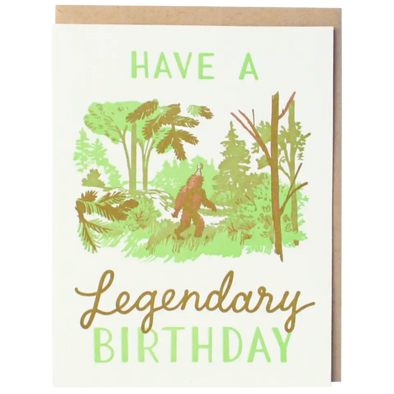 Legendary Sasquatch Birthday Card