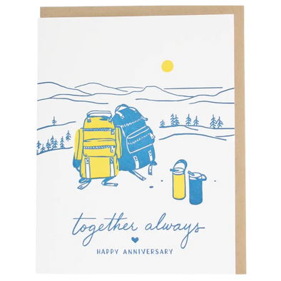 Backpacks Anniversary Card