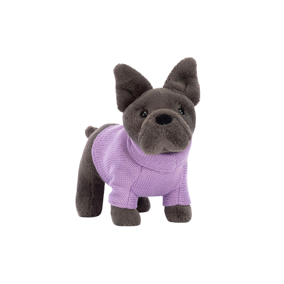 Sweater French Bulldog Purple