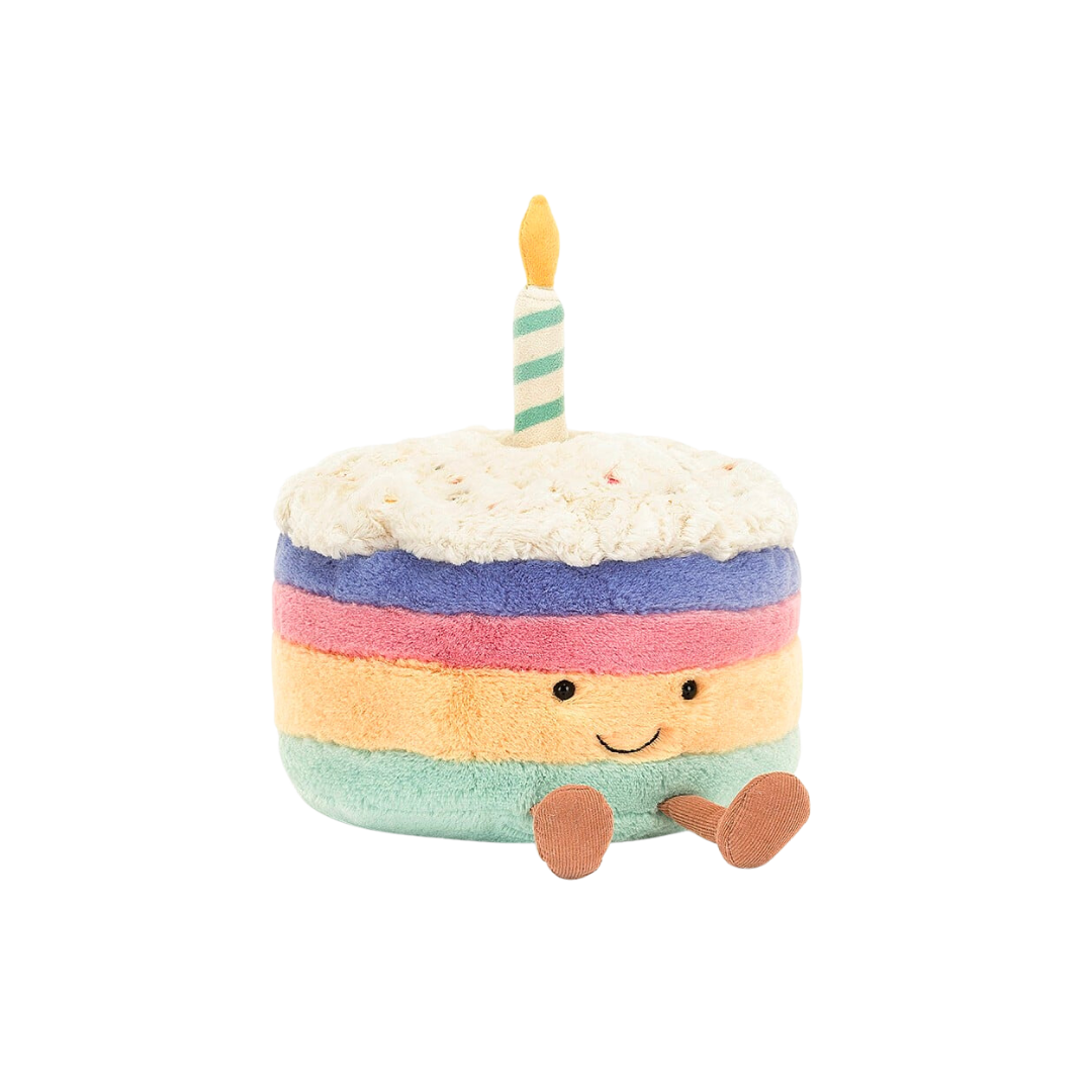 Amuseable Rainbow Birthday Cake