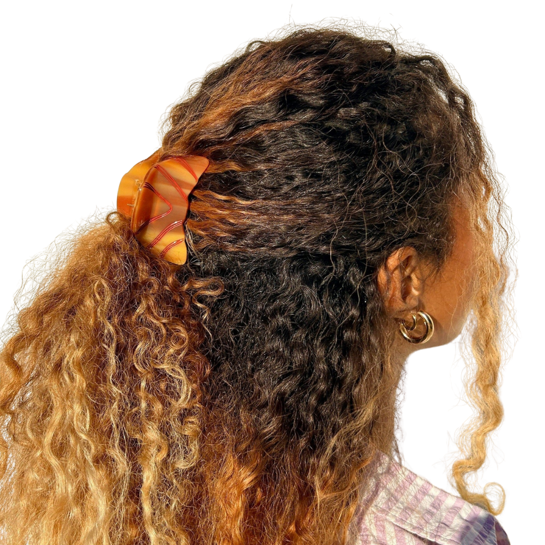 Mini Croissant Hair Claw Clip