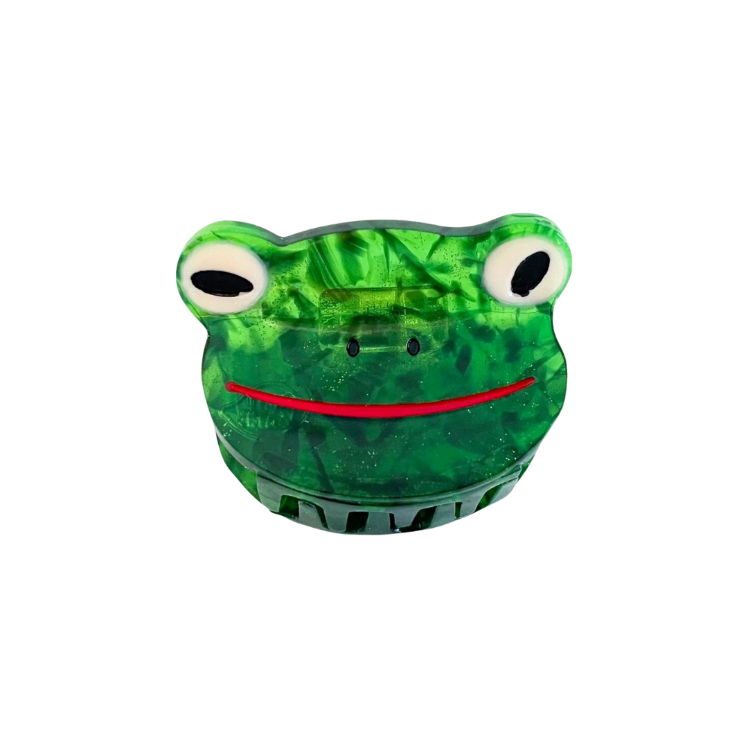 Mini Green Froggy Hair Claw Clip