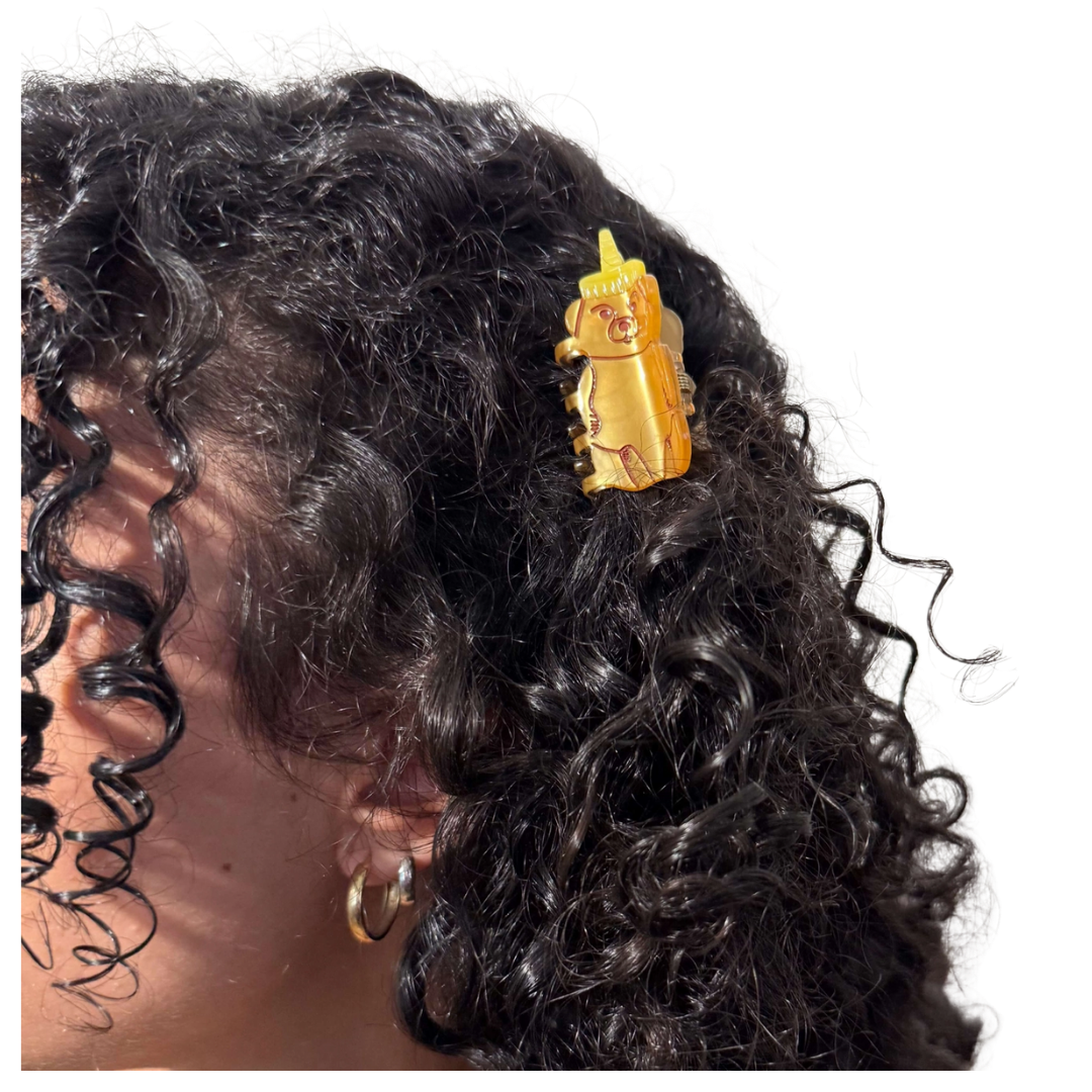 Mini Honey Bear Hair Claw Clip