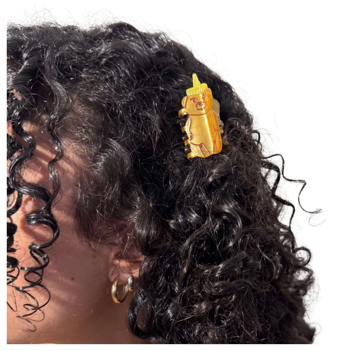 Mini Honey Bear Hair Claw Clip