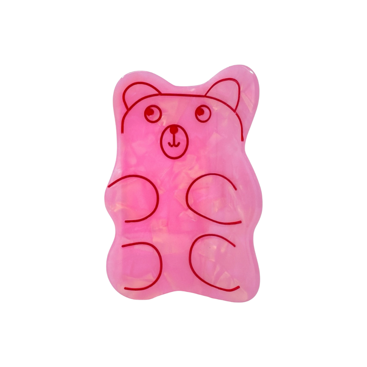 Pink Gummy Bear Hair Claw Clip