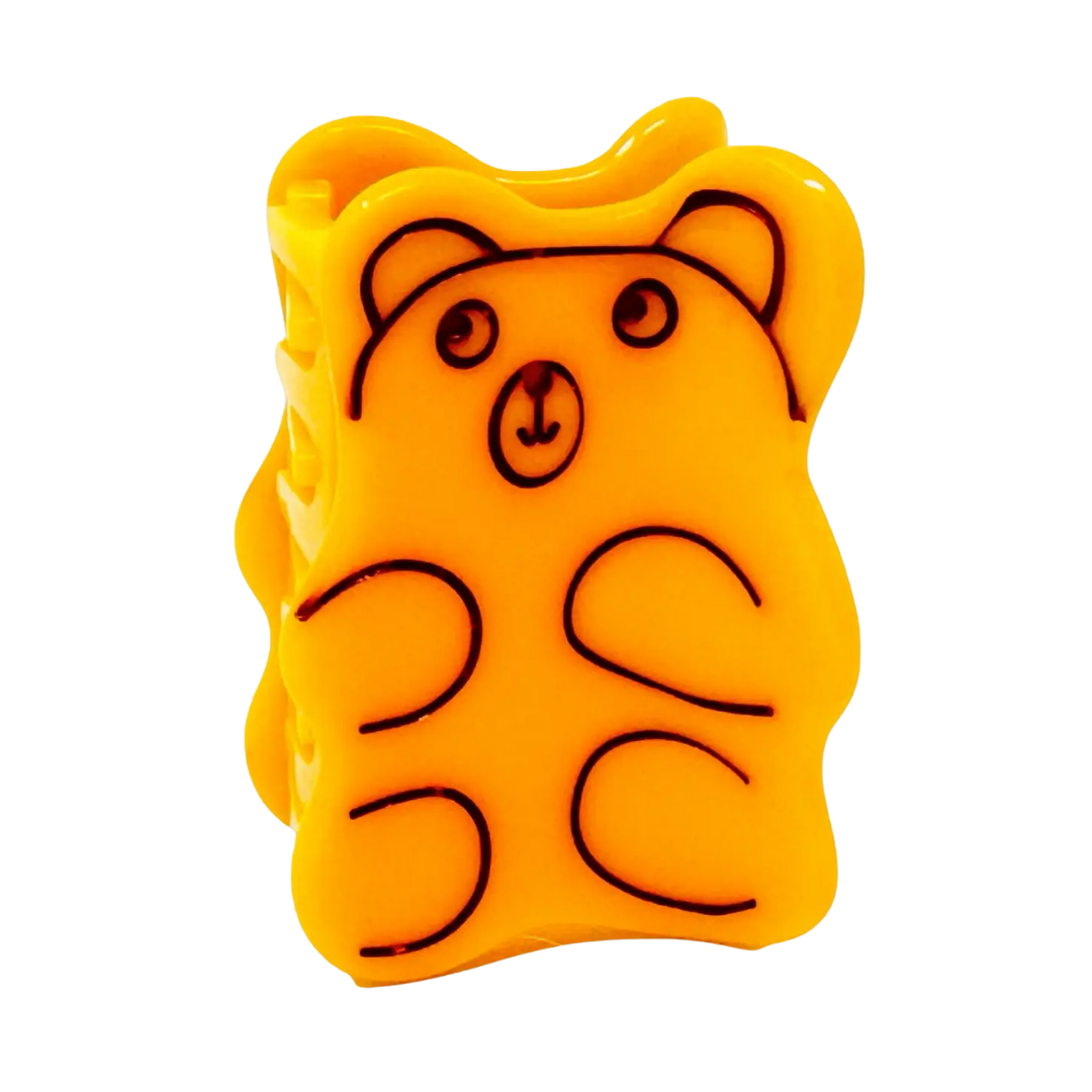 Mini Yellow Gummy Bear Hair Claw Clip