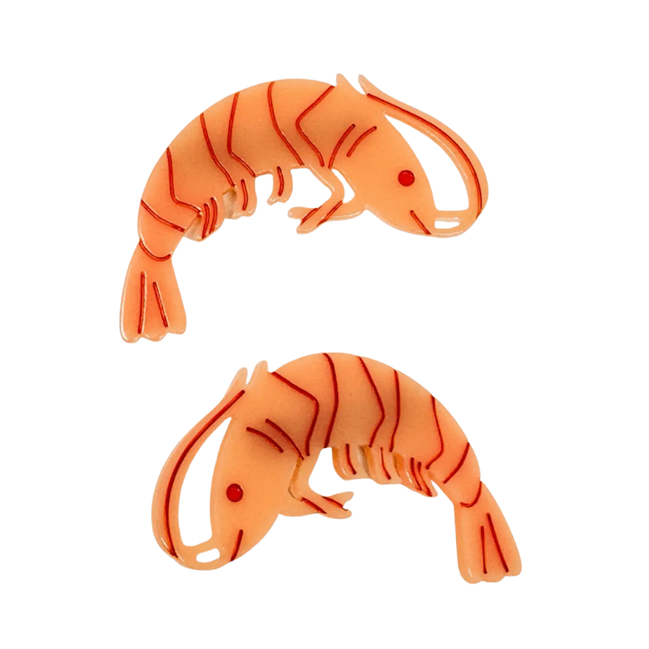Shrimp Alligator Hair Clip Set