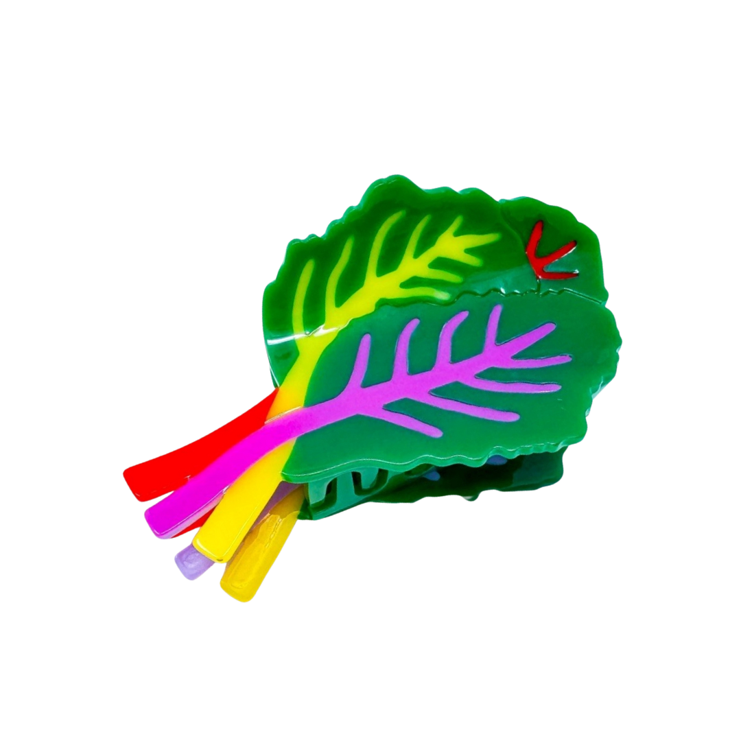 Rainbow Chard Hair Claw Clip