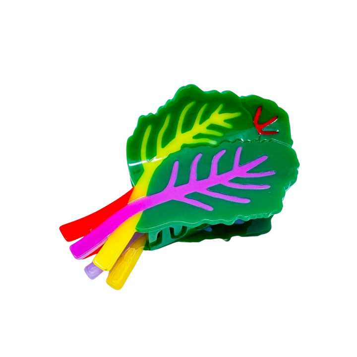 Rainbow Chard Hair Claw Clip