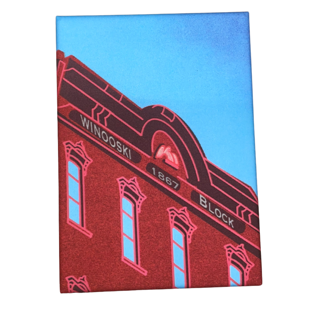 Winooski Block Vermont Magnet
