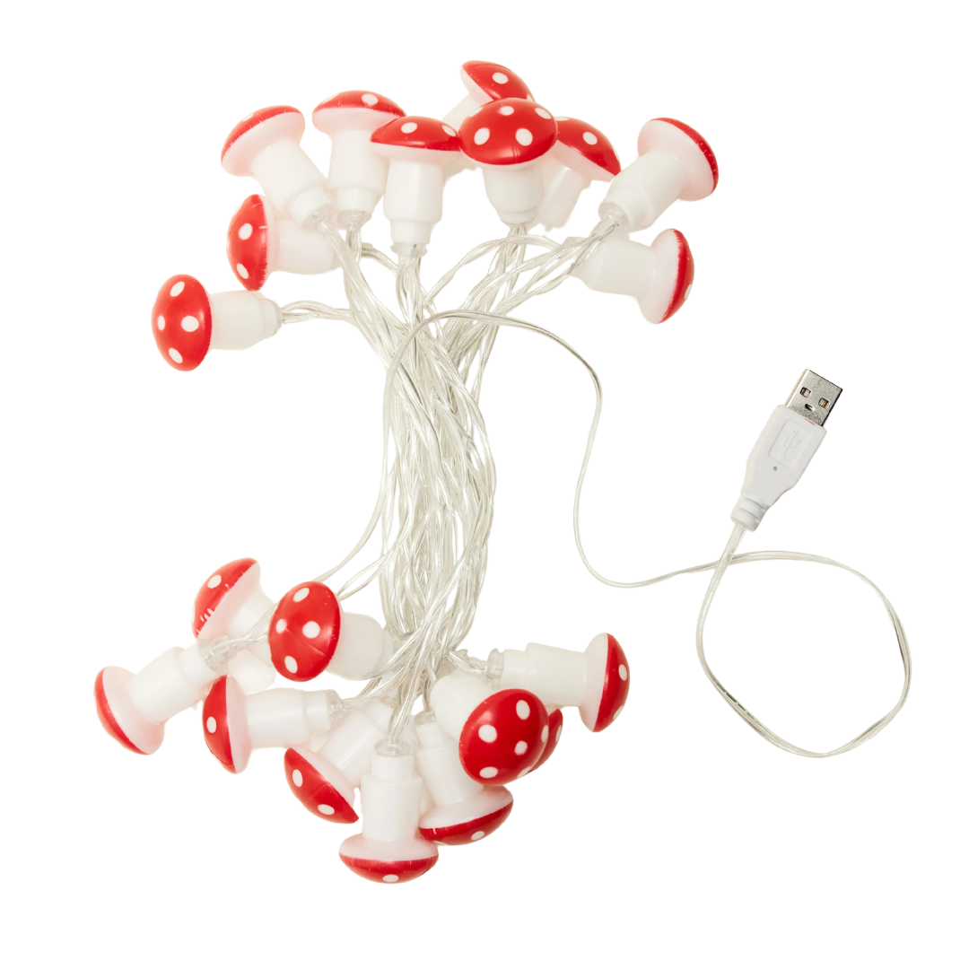 20 Mushroom Led String Lights