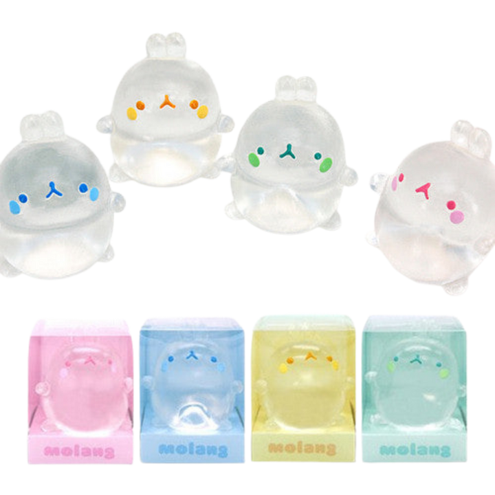 Molang Clear Mochi Squish Toy