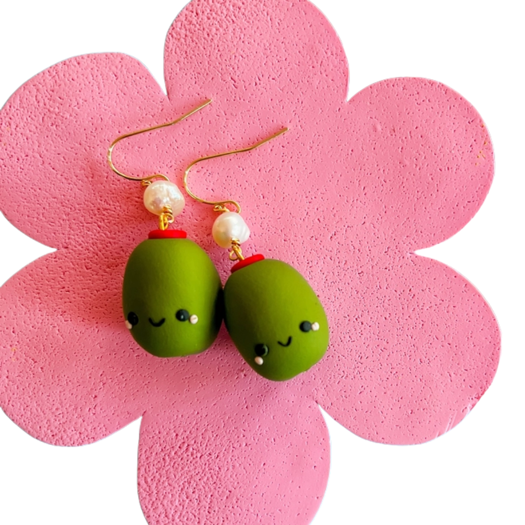 Martini Night | Polymer Clay Earrings